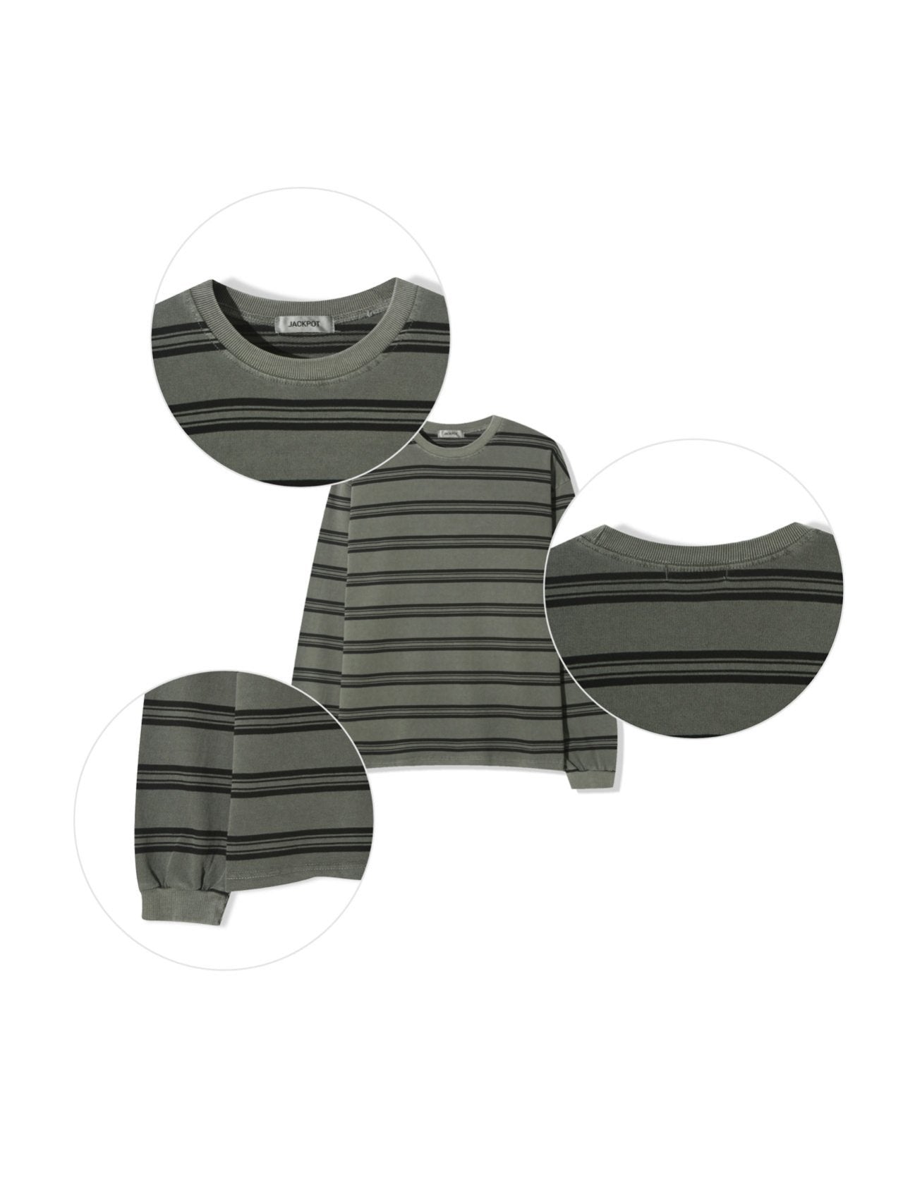 Mini Stripe Pigment L/S Tee
