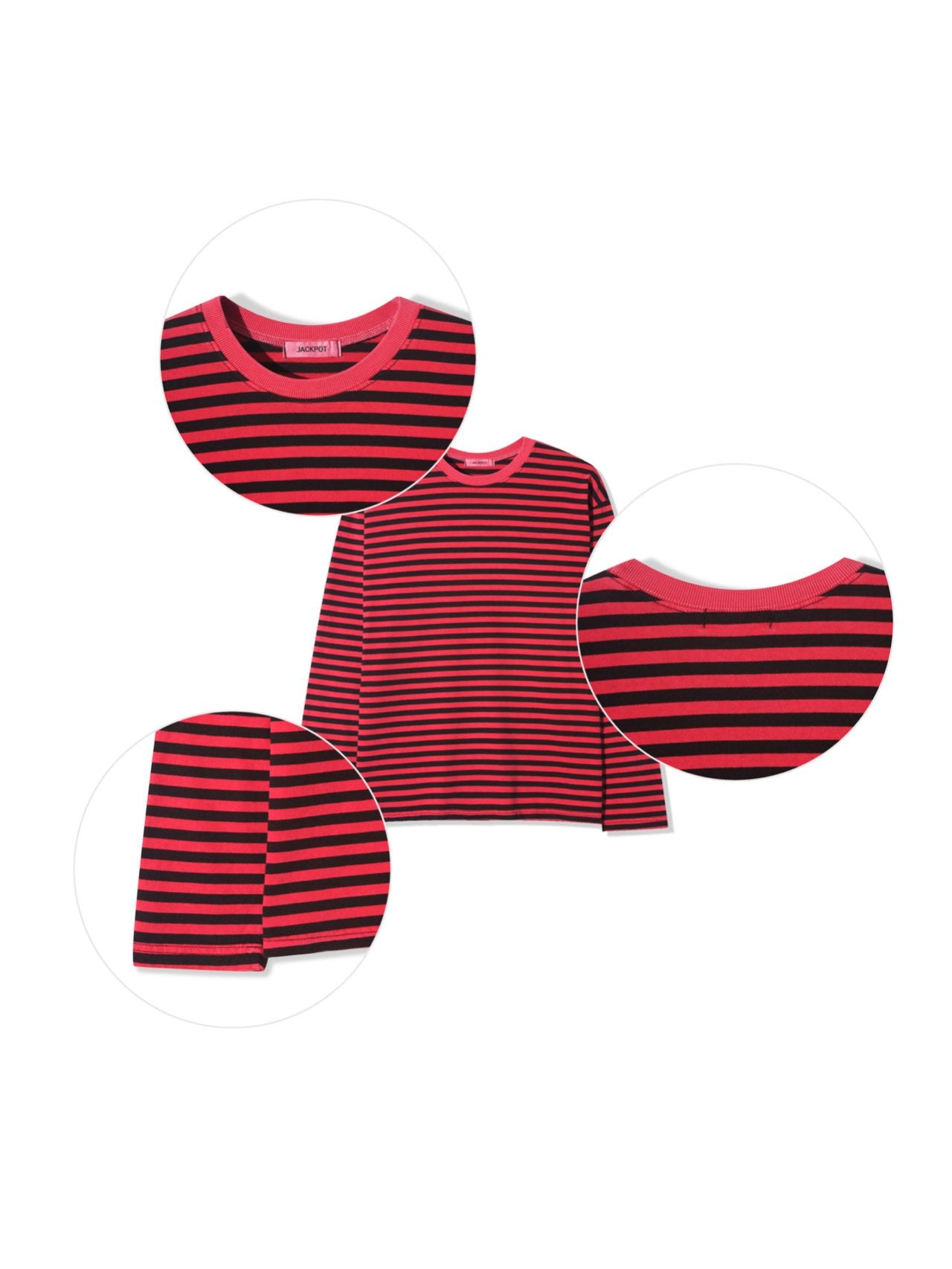 Pigment Stripe Crewneck L/S Tee