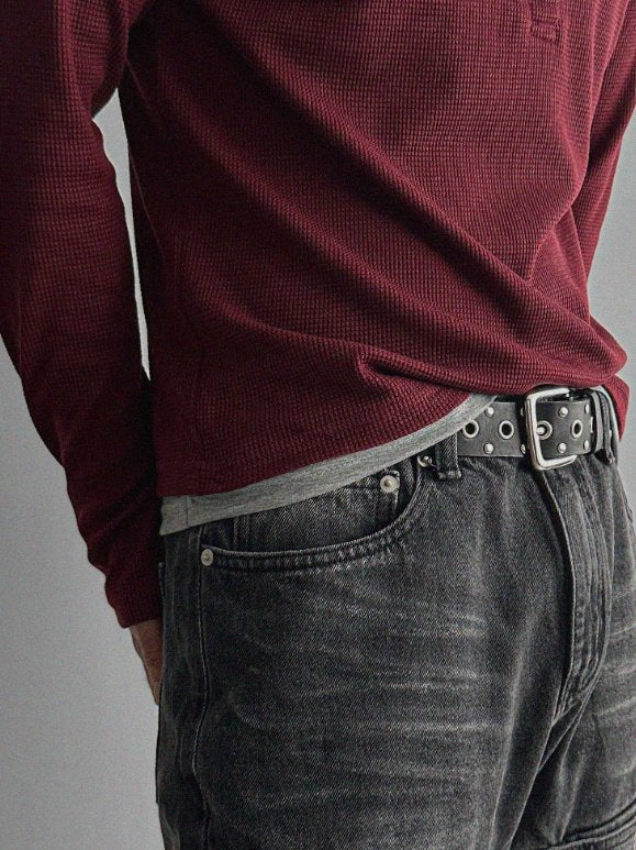 Layered Henryneck T-shirt