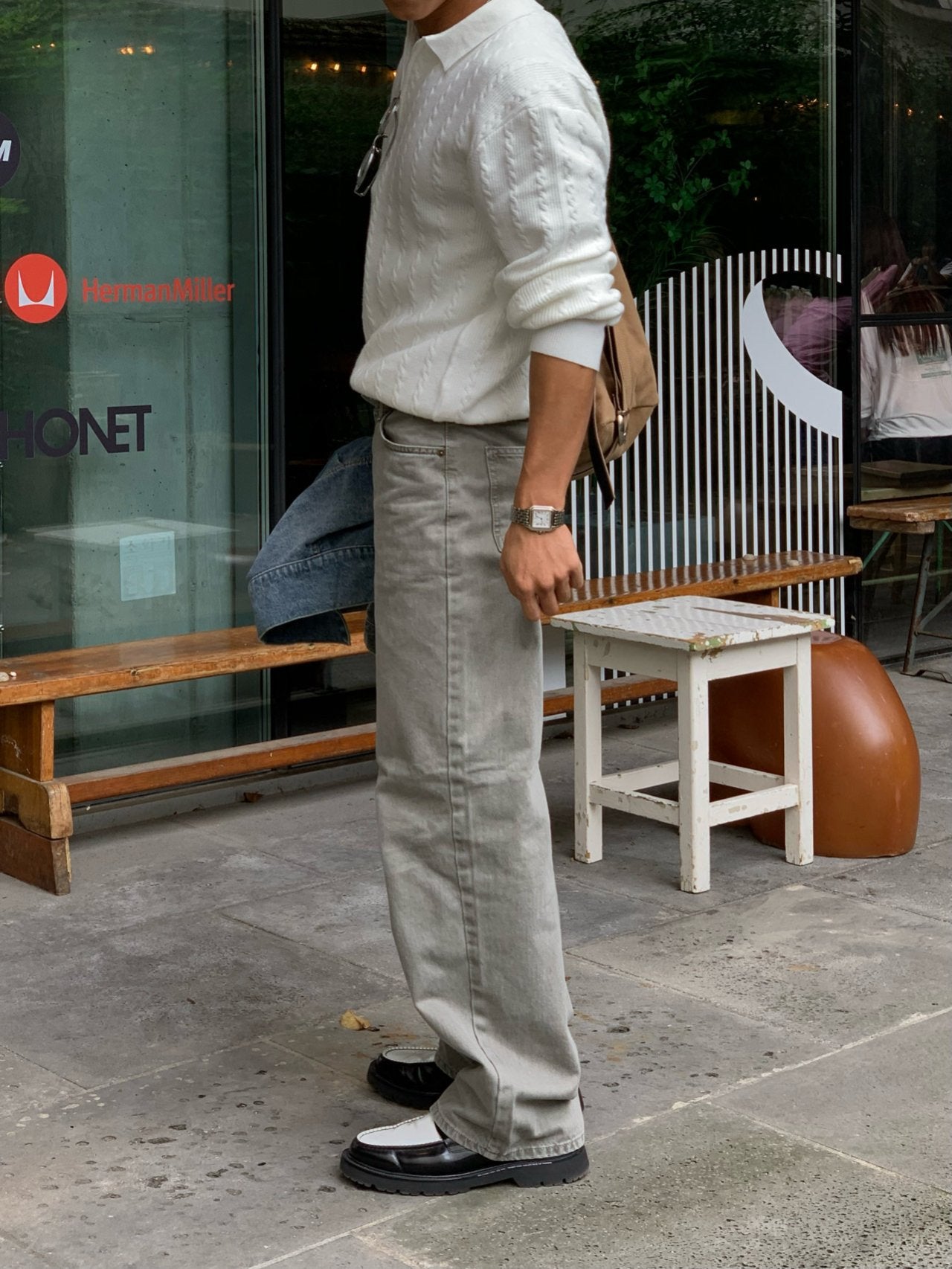 Dying Salt Straight Pants