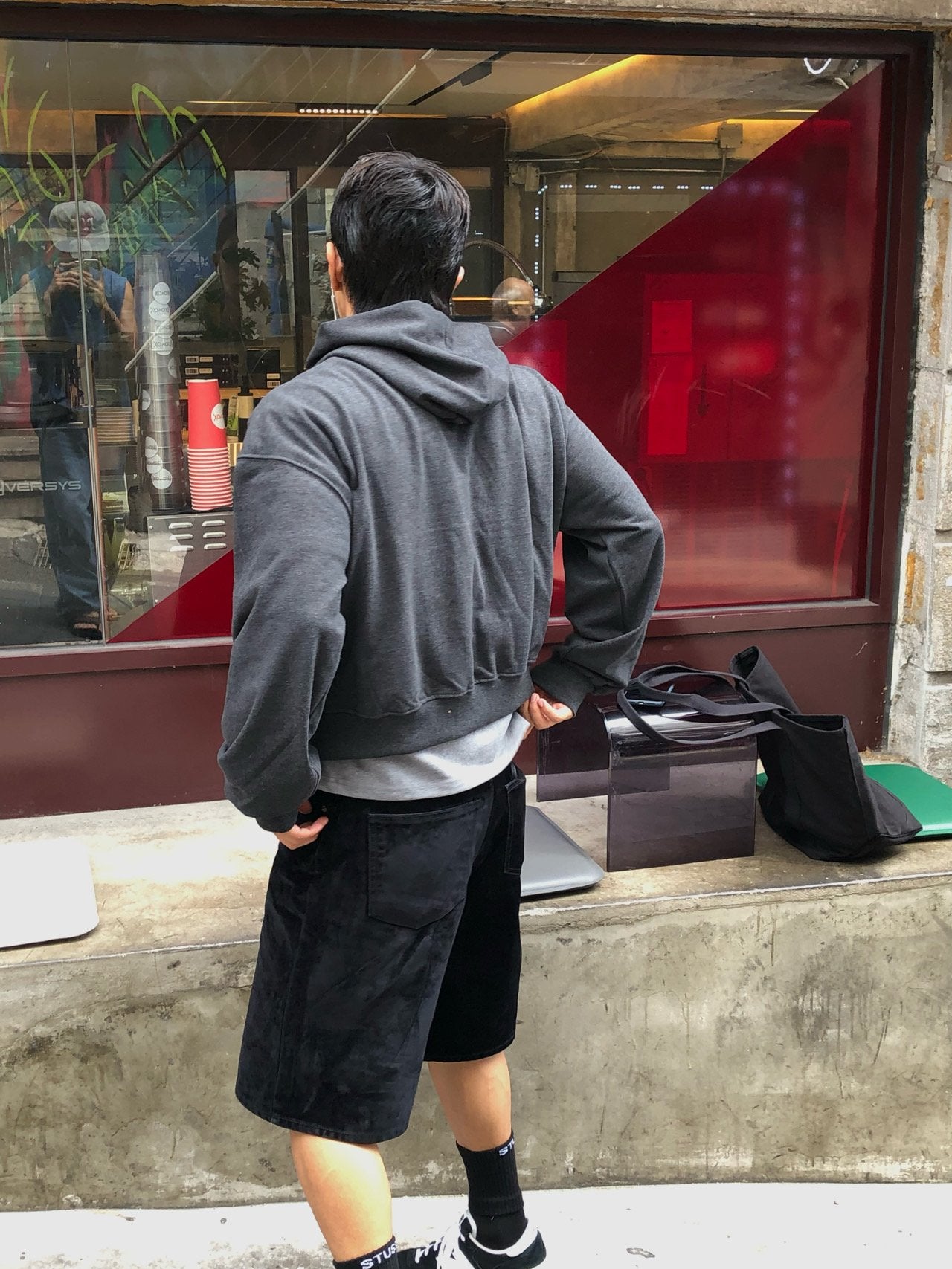 Prism Cropped Zip Hoodie