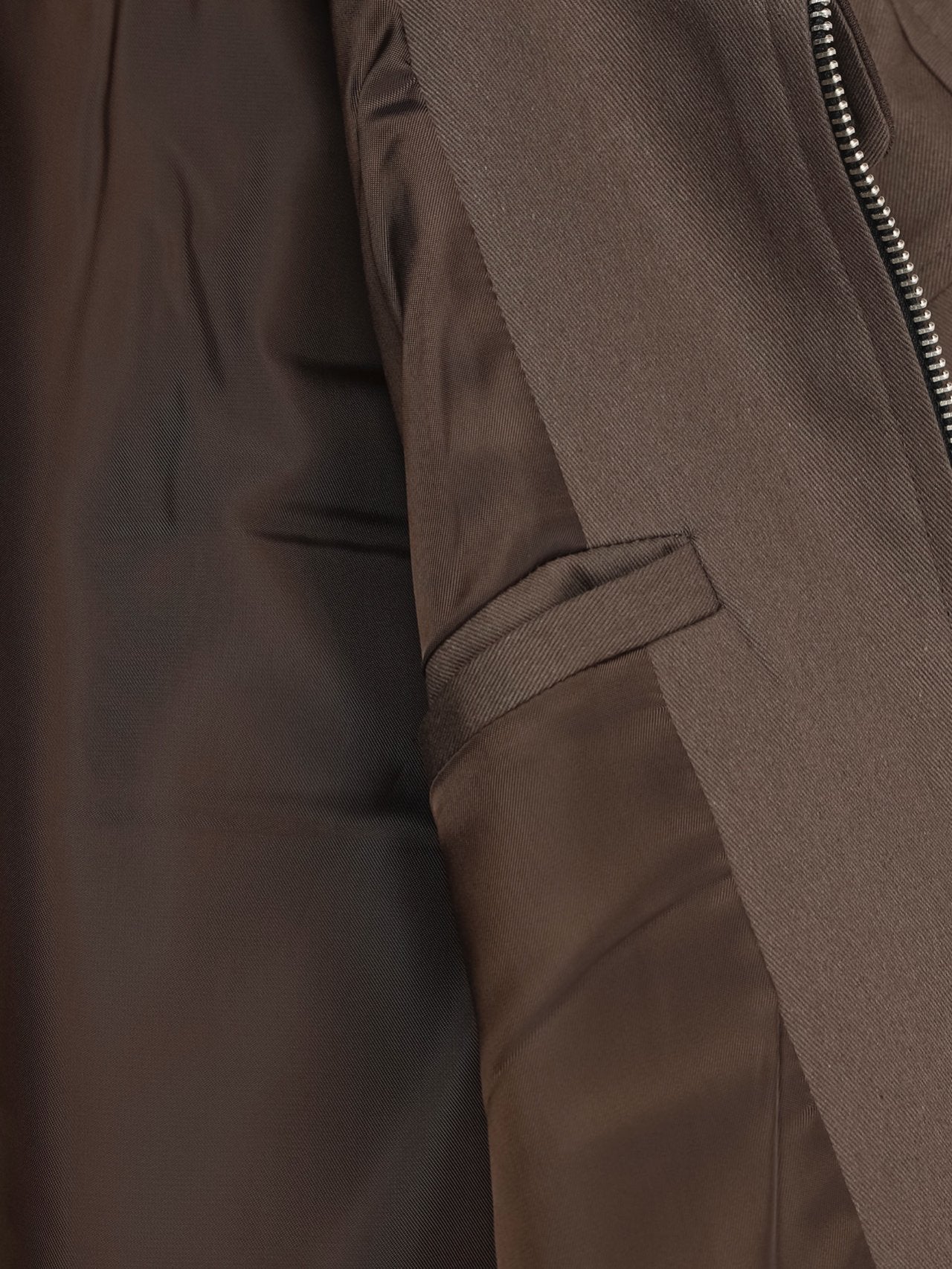 Contrast Collar Harrington Blouson