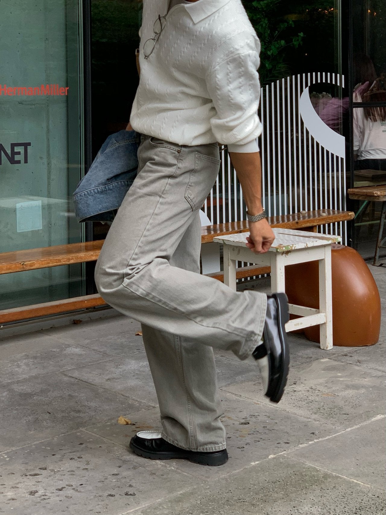 Dying Salt Straight Pants