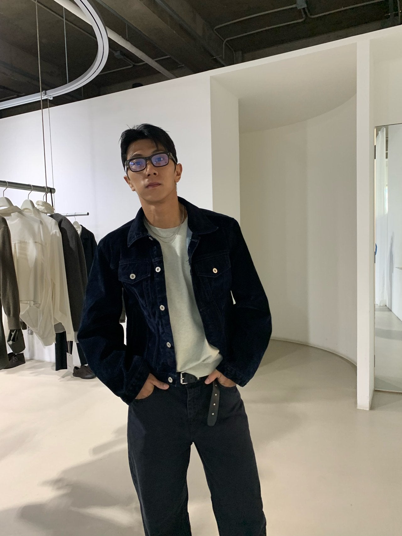 Velvet-Coated Trucker Jacket (Type-3)