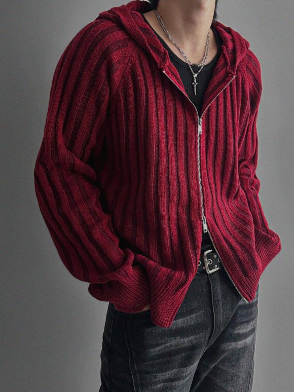 Next Wool Hooded Zip-Up Knit