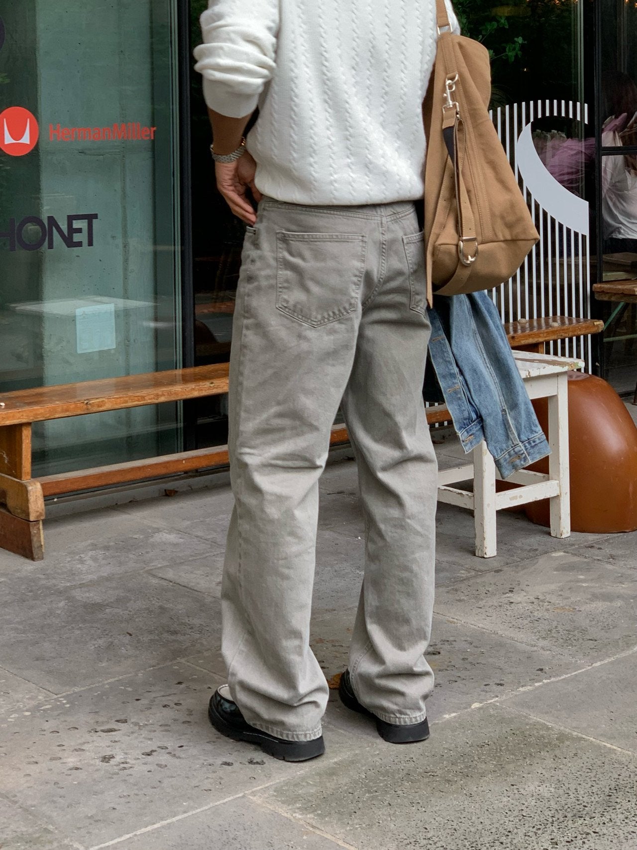 Dying Salt Straight Pants