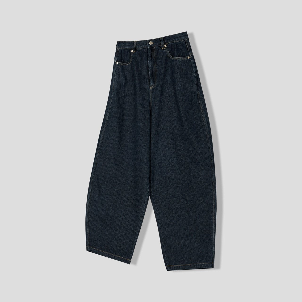 Broad Stripe Denim Set-up