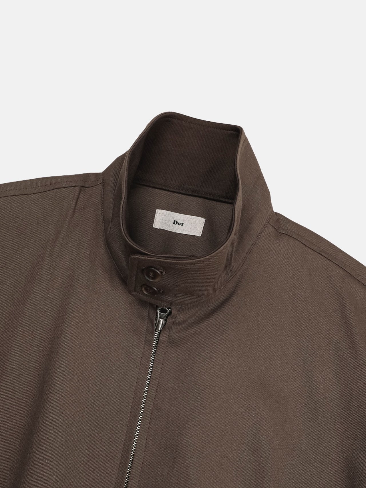 Contrast Collar Harrington Blouson