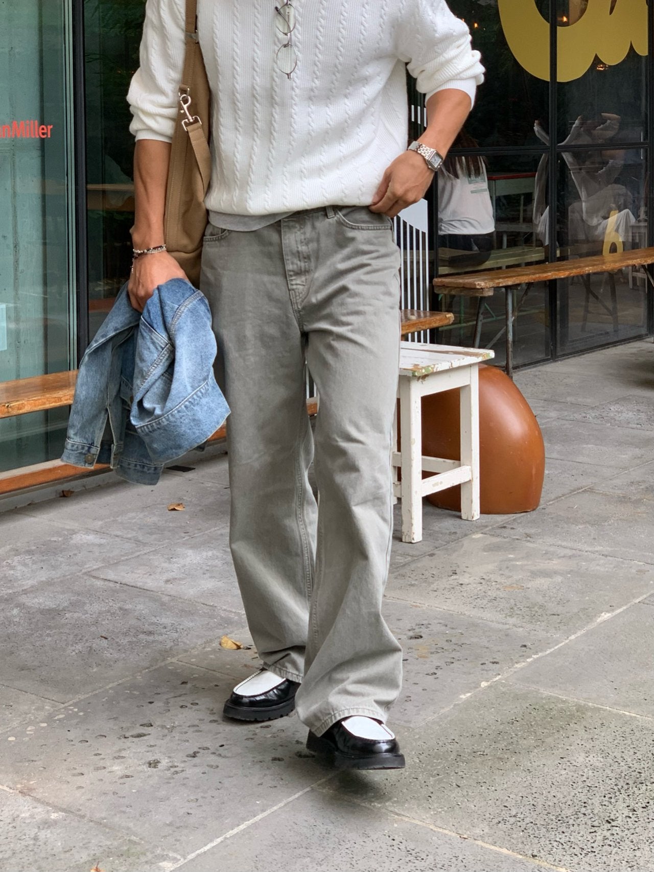 Dying Salt Straight Pants