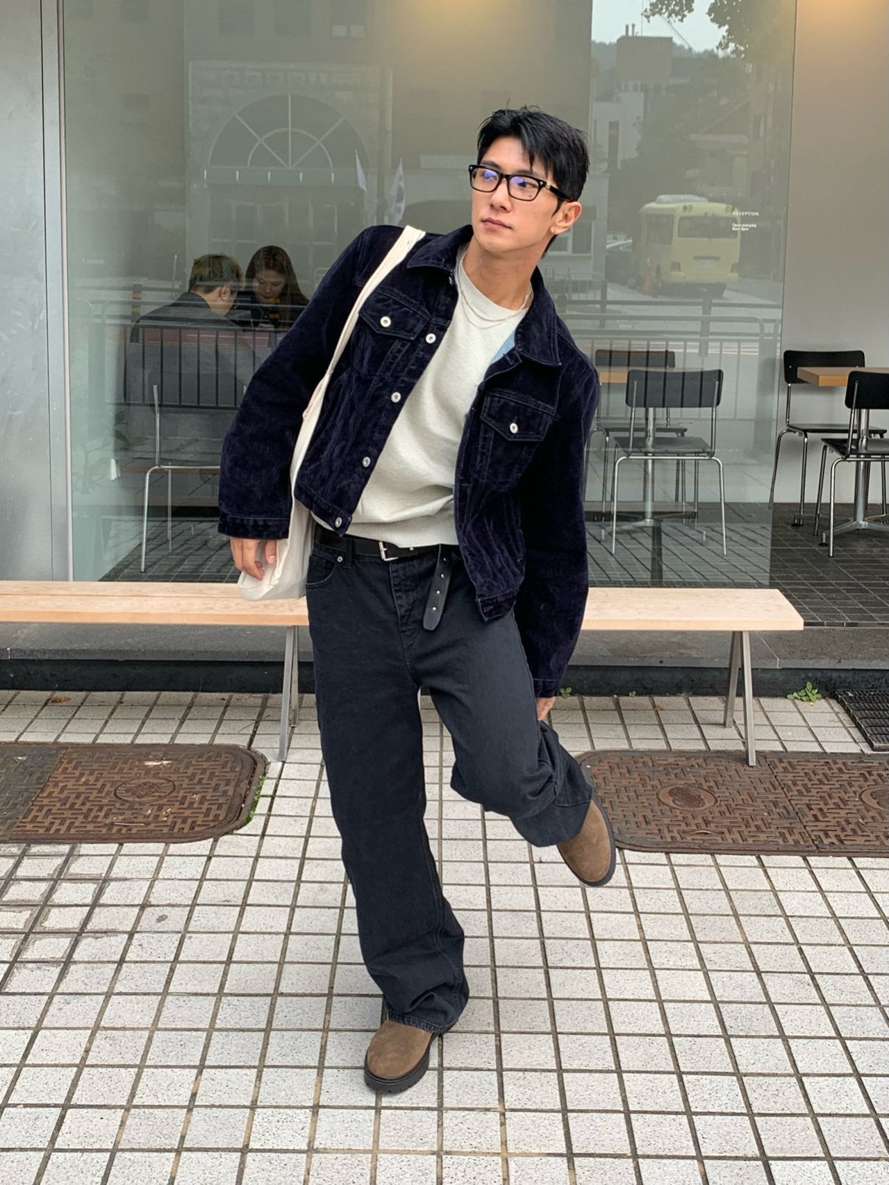 Velvet-Coated Trucker Jacket (Type-3)