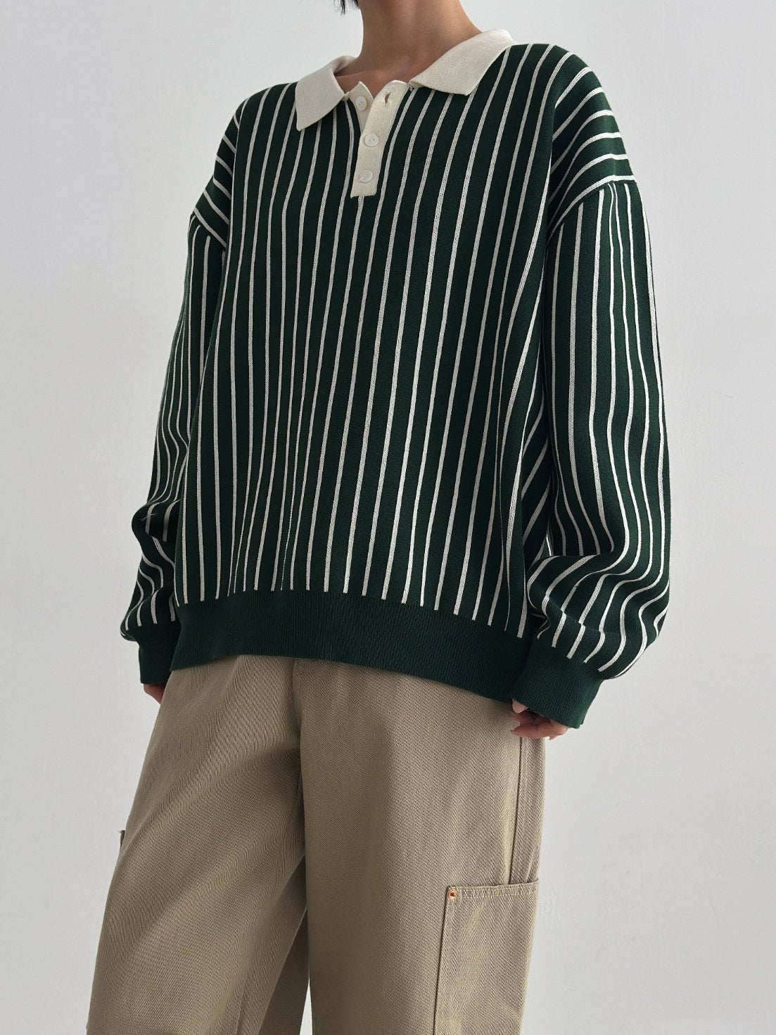 Loader Stripe Polo Knit