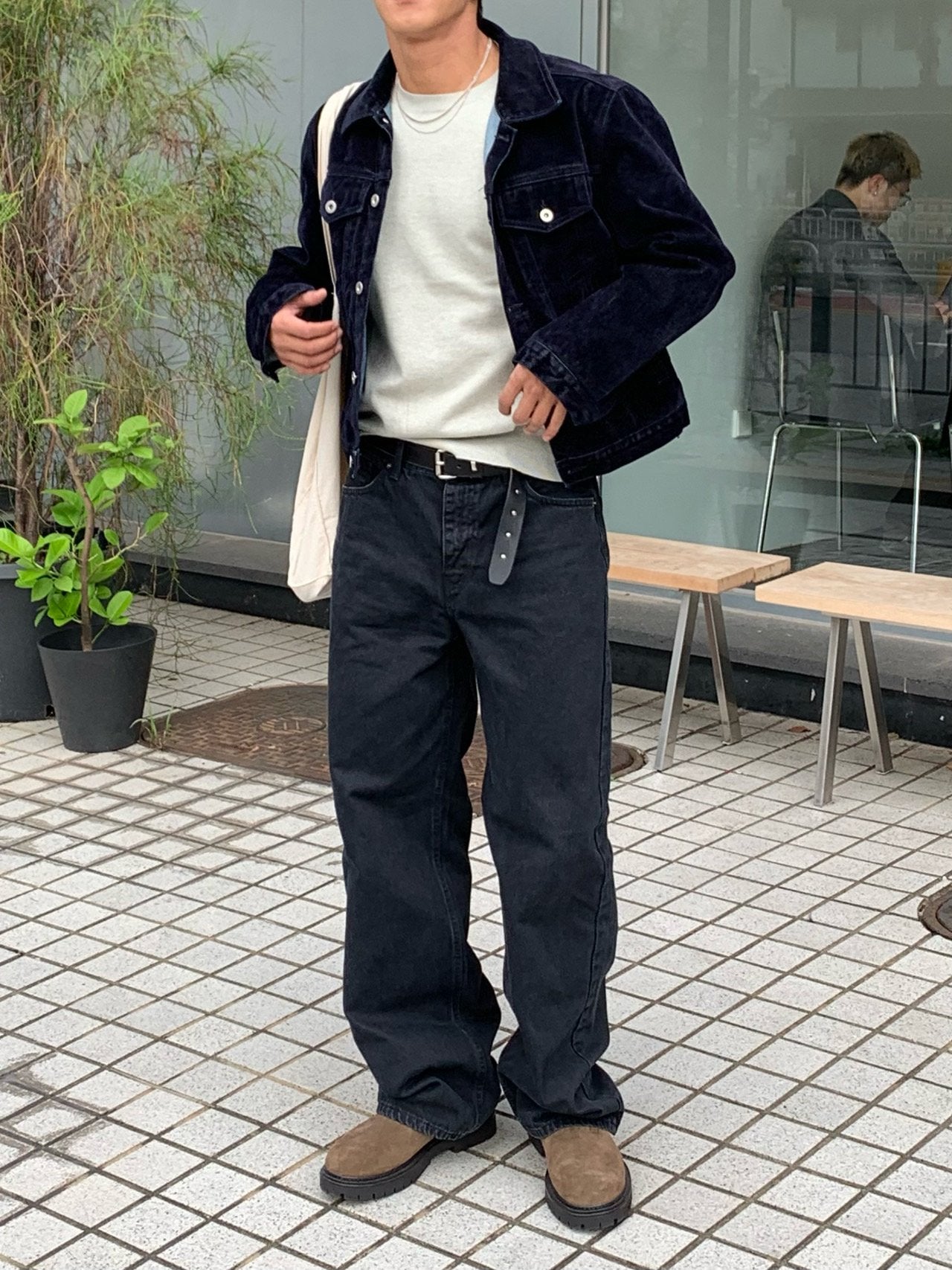 Velvet-Coated Trucker Jacket (Type-3)