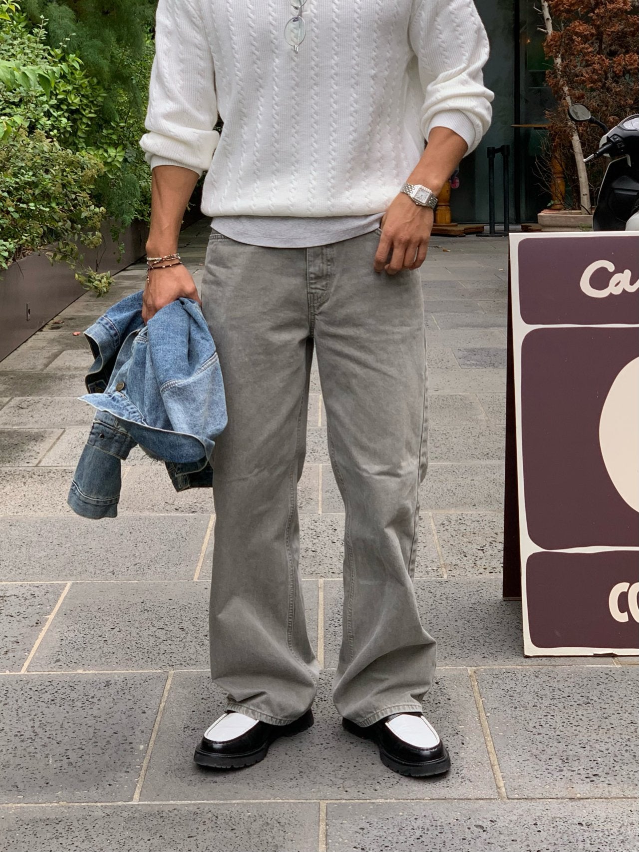 Dying Salt Straight Pants