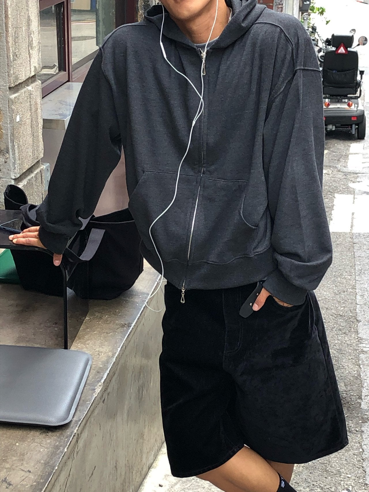 Prism Cropped Zip Hoodie