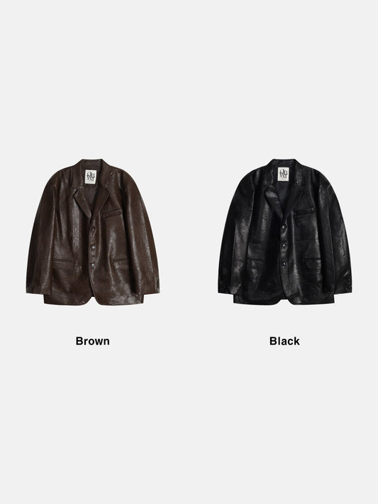 Kai Leather Blazer
