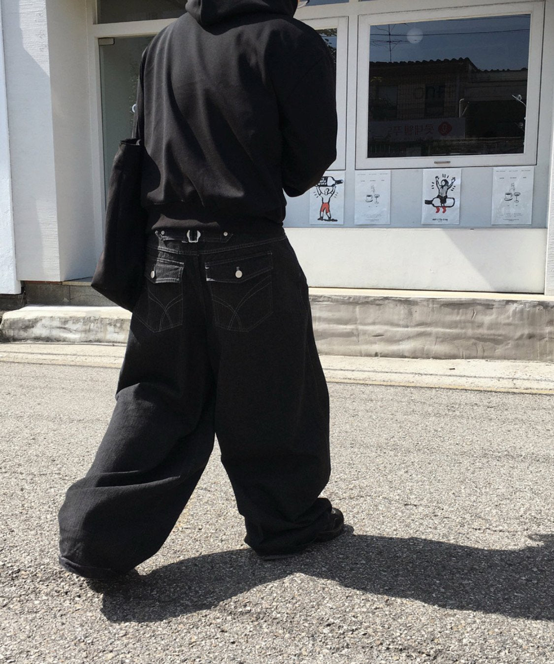 Broad Stripe Denim Set-up