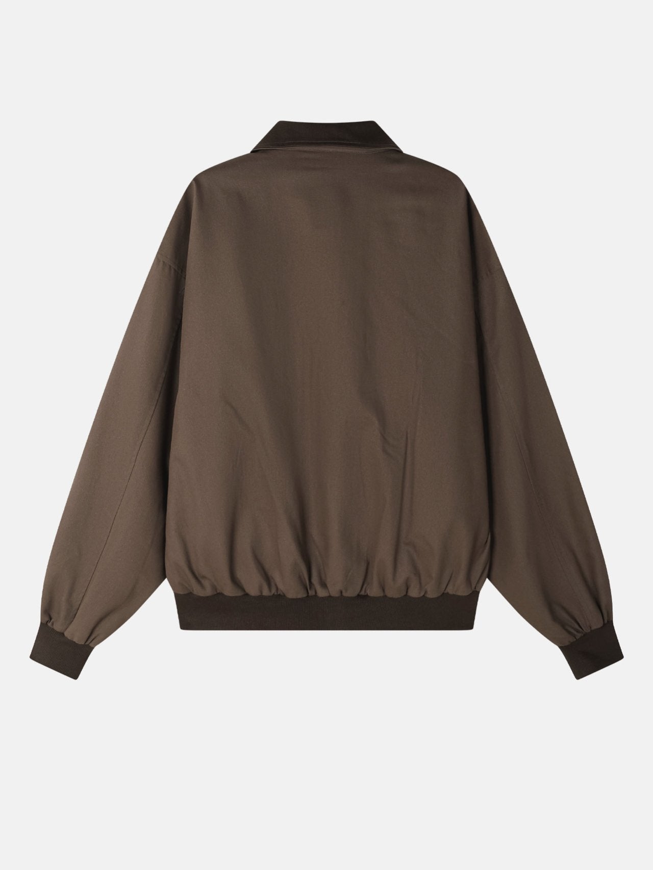 Contrast Collar Harrington Blouson