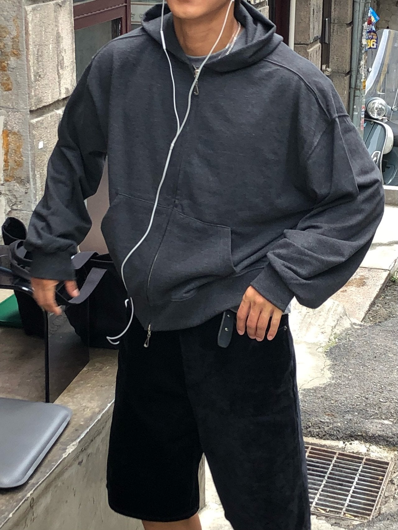 Prism Cropped Zip Hoodie