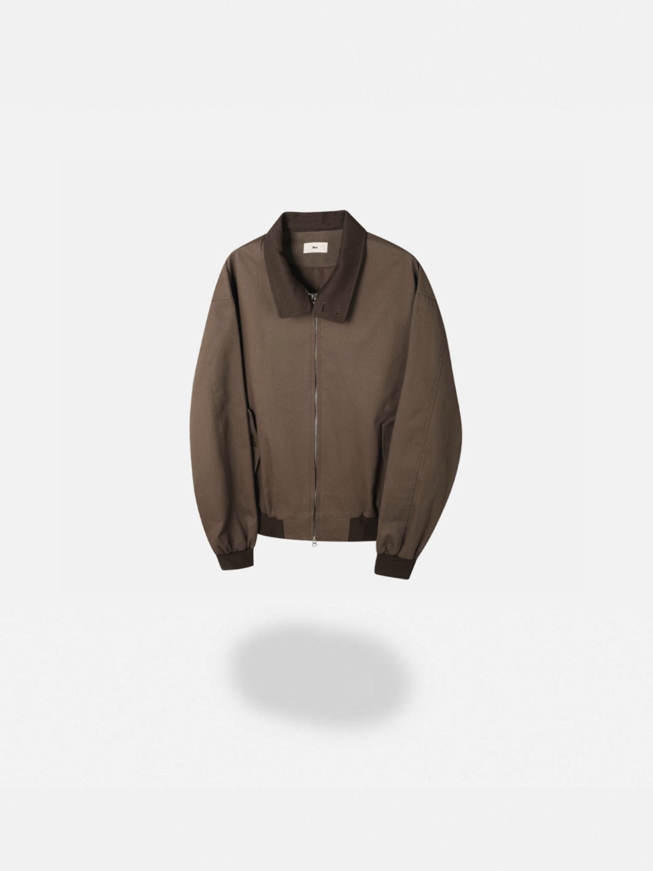 Contrast Collar Harrington Blouson