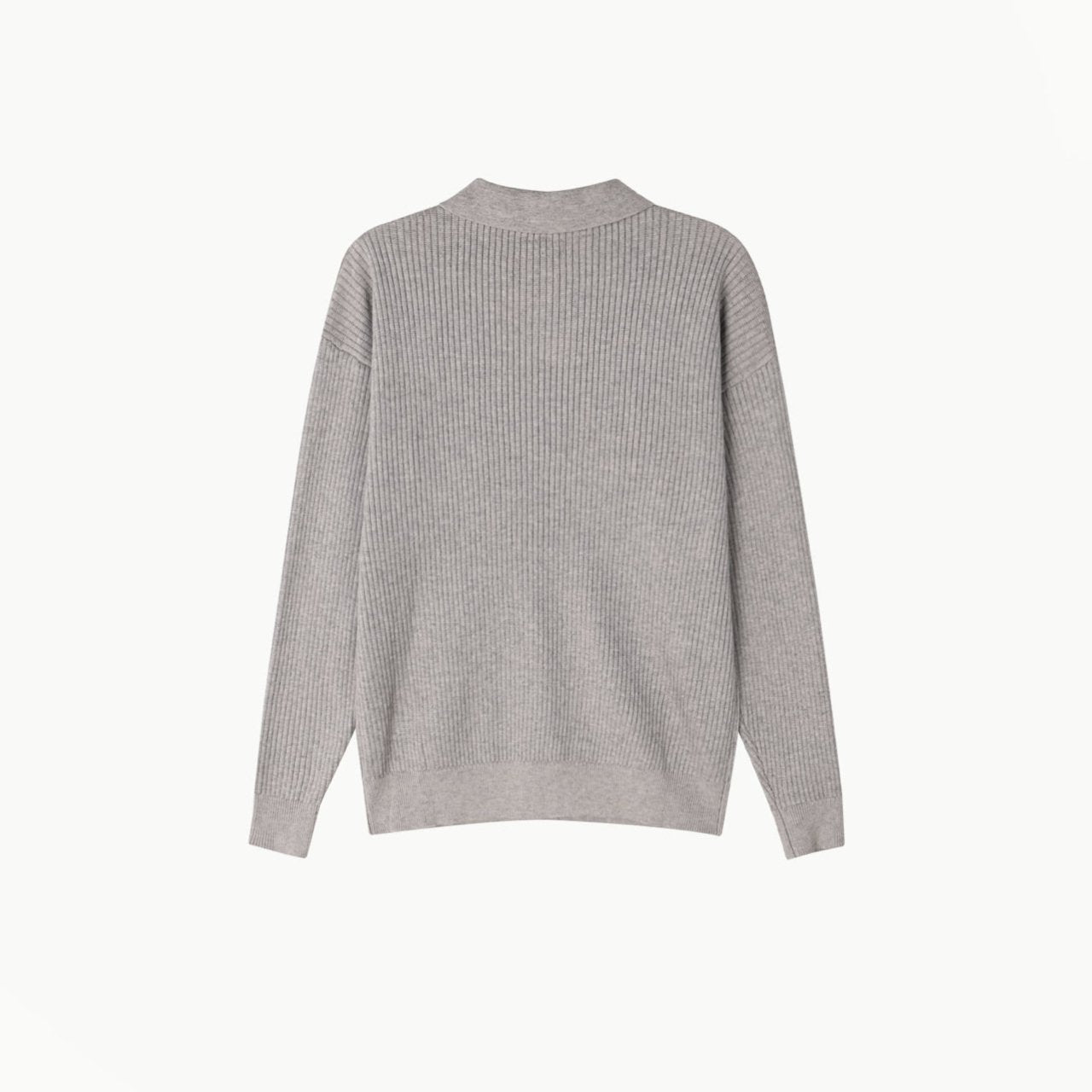 Ribbed Collar Knit