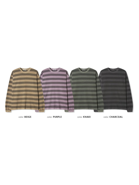 Mini Stripe Pigment L/S Tee