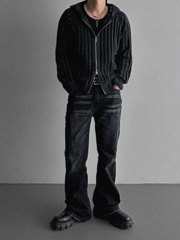 Next Wool Hooded Zip-Up Knit