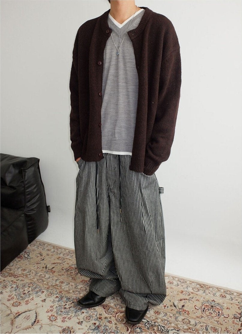 Stripe Hijaderu Balloon Pants