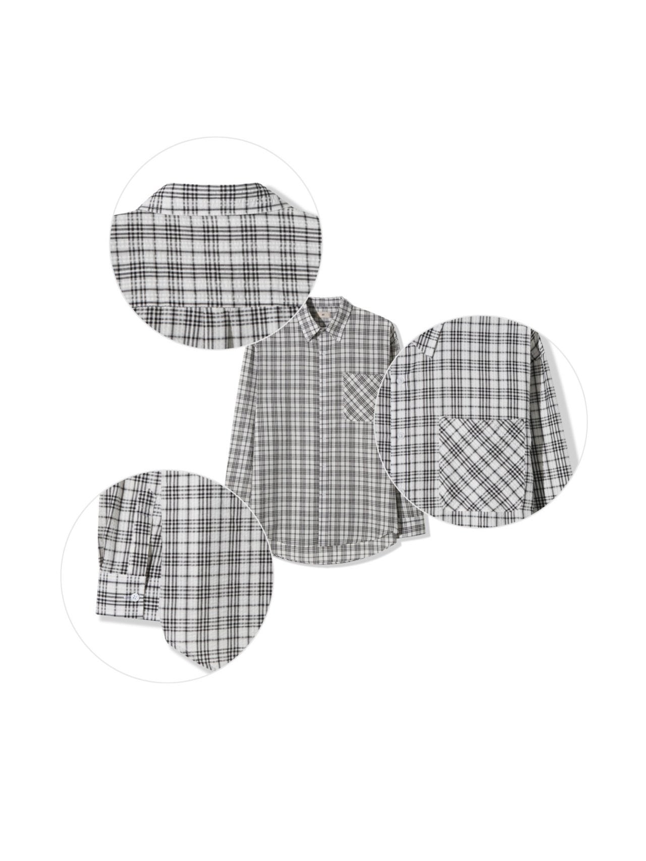 Sheer Over Check Shirts