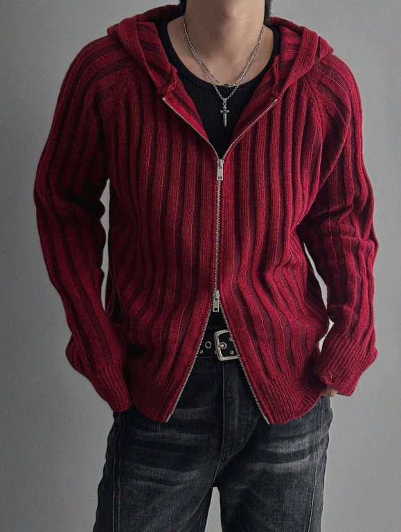 Next Wool Hooded Zip-Up Knit