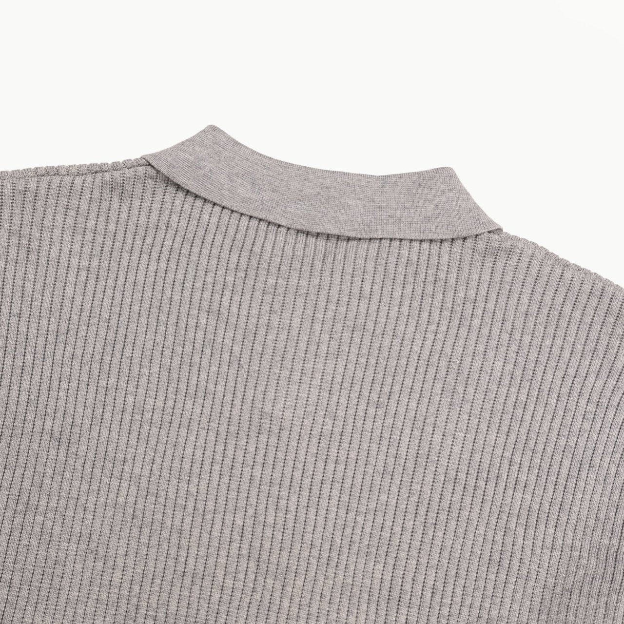 Ribbed Collar Knit