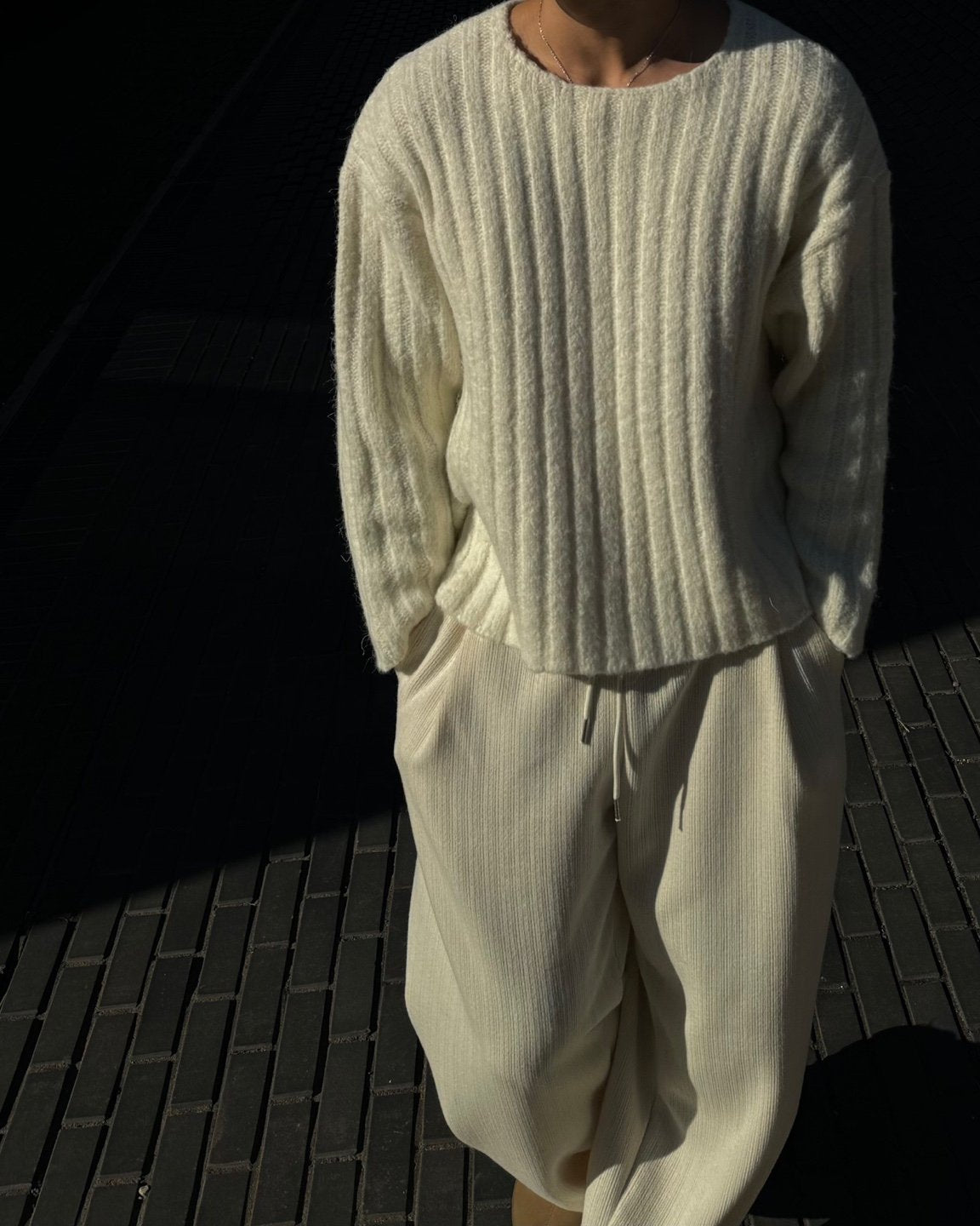 Raven Cropped Rib Knit