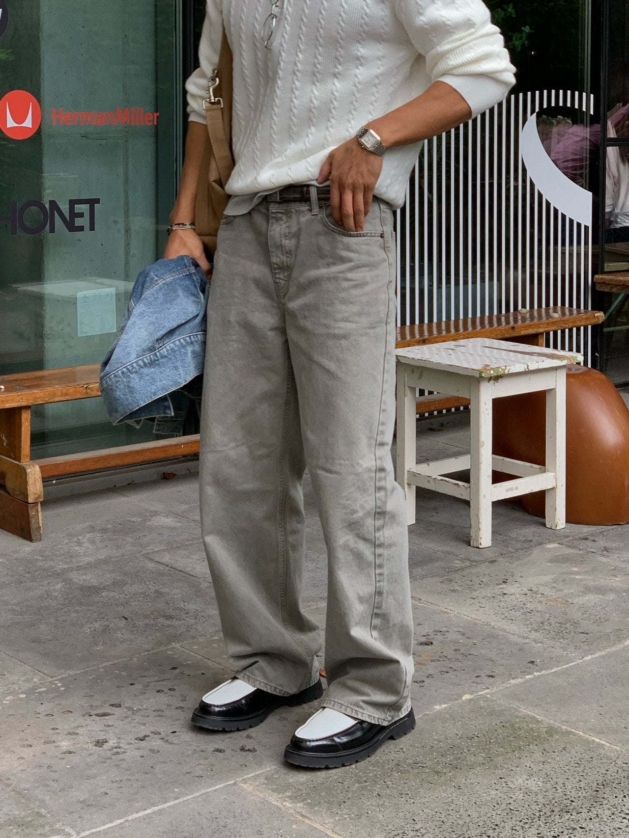 Dying Salt Straight Pants