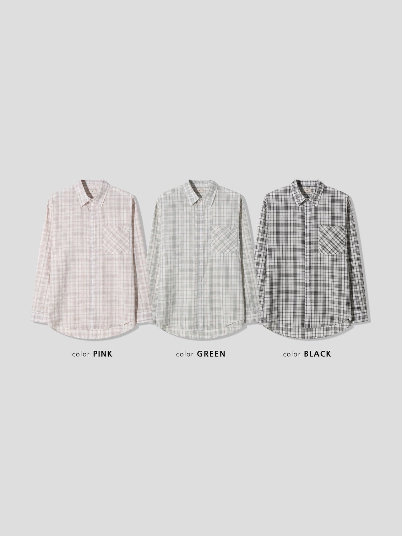 Sheer Over Check Shirts