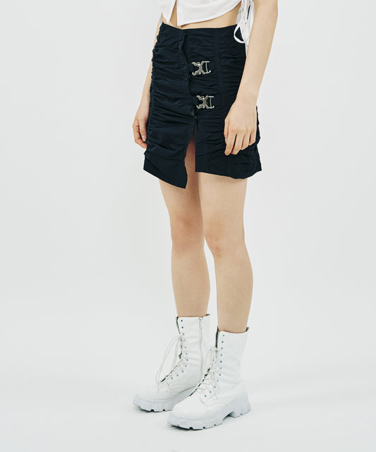 UNBLANCE BUCKLE SKIRT
