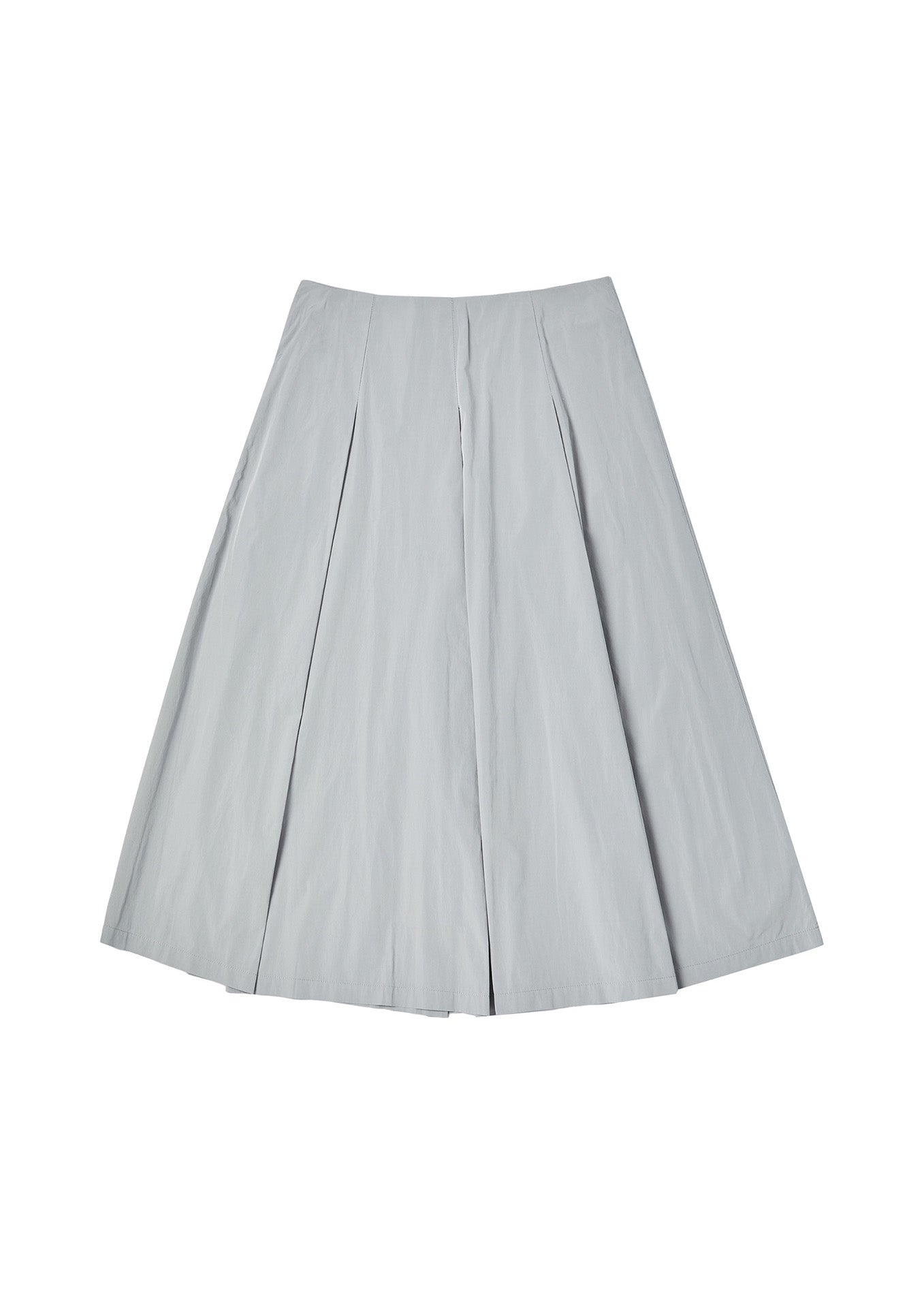 PLEATS SKIRT -GREY