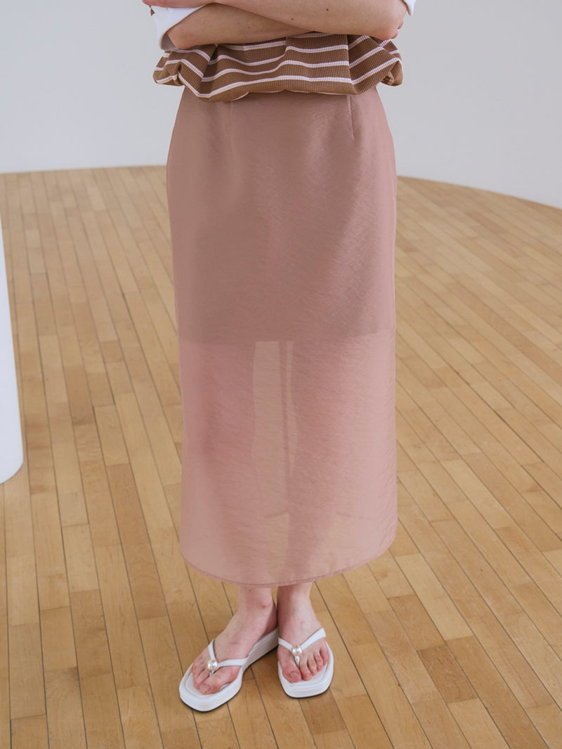 【HER&SHE 2025AW】A Veil Double Skirt