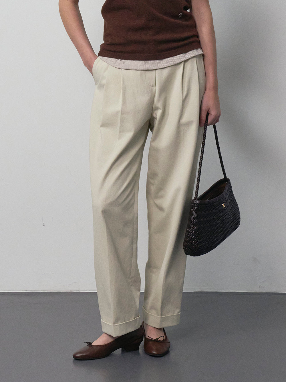 【HER&SHE 2025AW】Creamy Cotton Pants