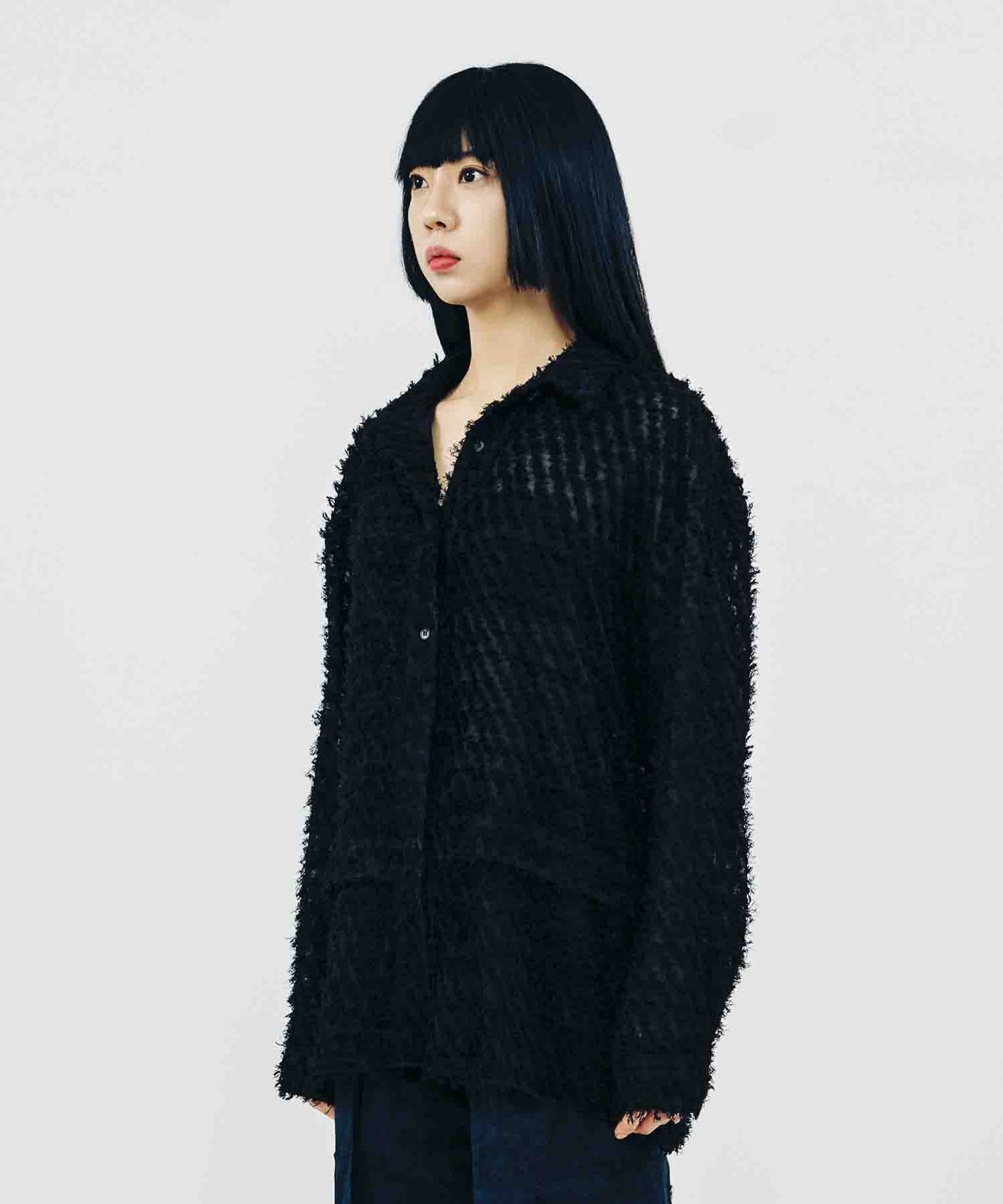 TASSEL FLY SHIRT_BLACK