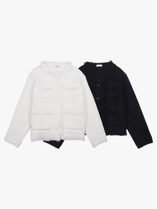 【A MA:DE 2025AW】Ra tweed cardigan ( 2color )