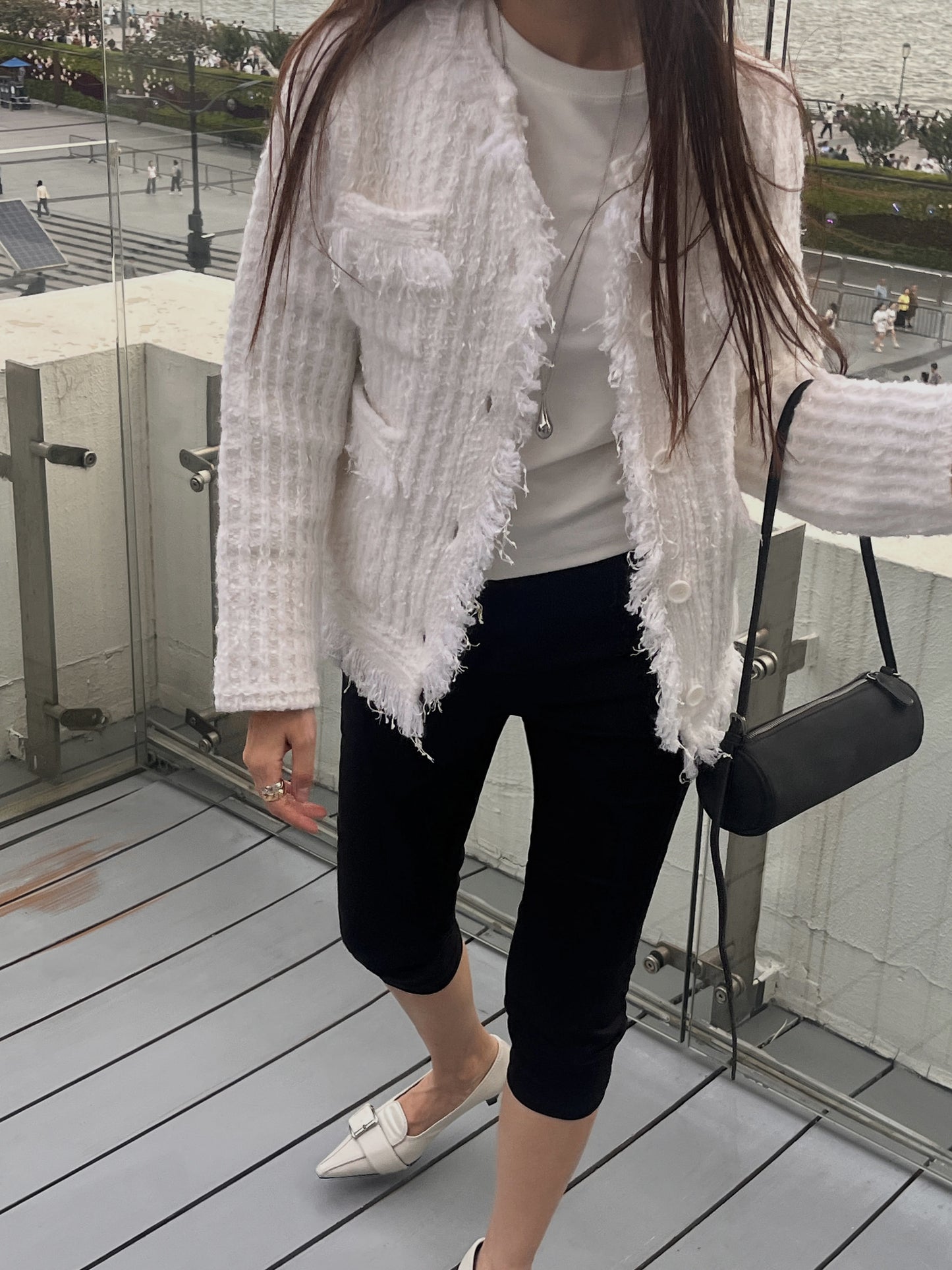 【A MA:DE 2025AW】Ra tweed cardigan ( 2color )