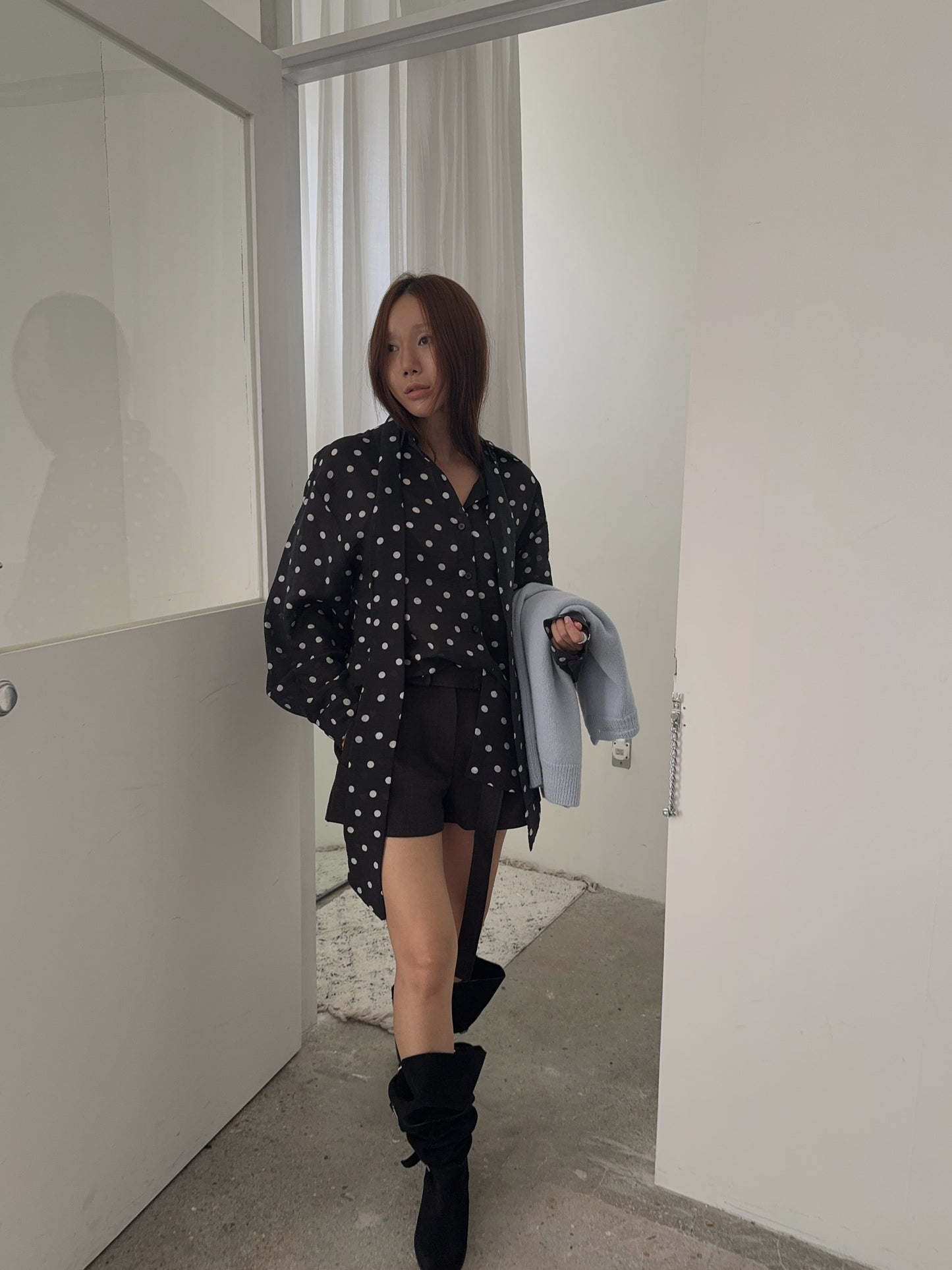 【A MA:DE 2025AW】Dot shirt ( 2color )