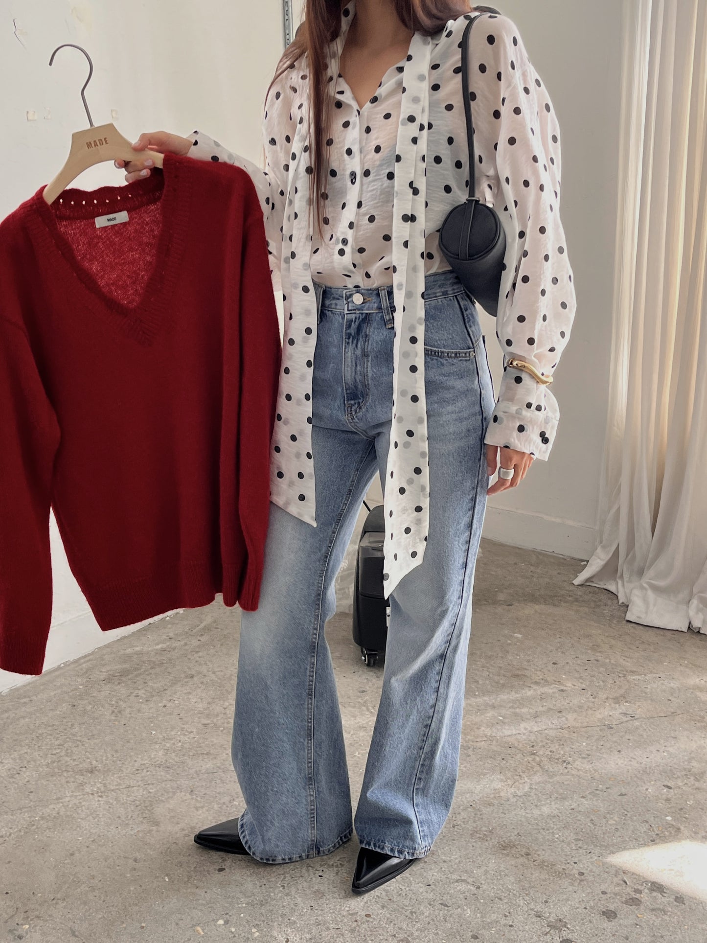 【A MA:DE 2025AW】Dot shirt ( 2color )