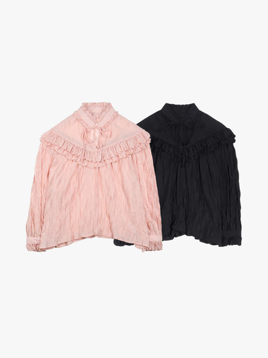 【A MA:DE 2025AW】Linkle blouse ( 2color )