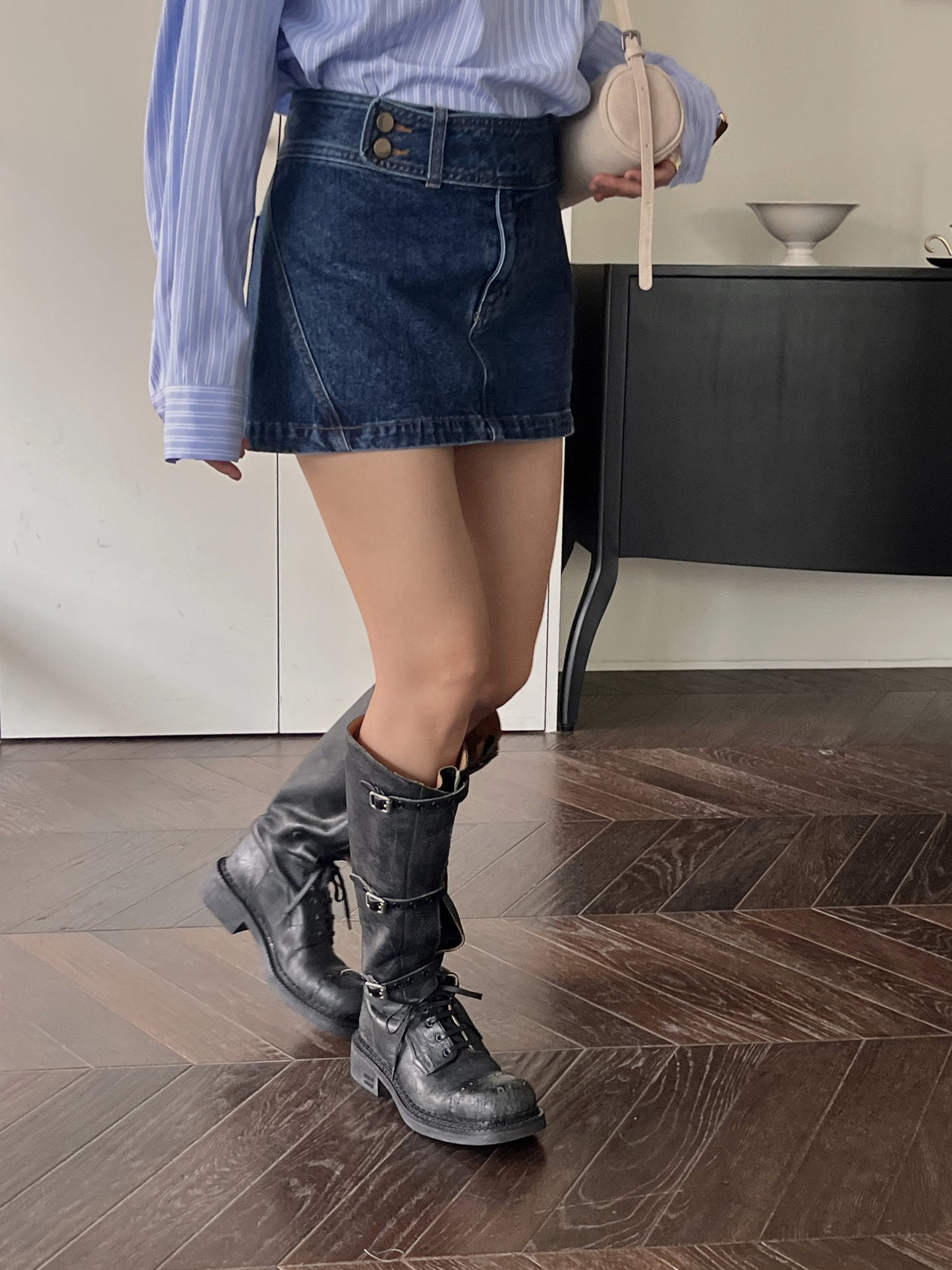 【A MA:DE 2025AW】Amy denim skirt