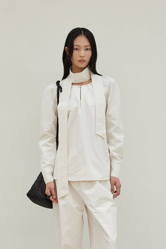 【BLOSSOM H COMPANY 2025AW】TUS SCARF BLOUSE