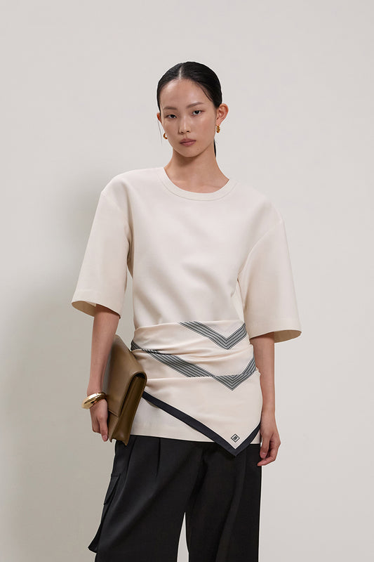 【BLOSSOM H COMPANY 2025AW】NAEL SILK HALF-SLEEVE SHIRT