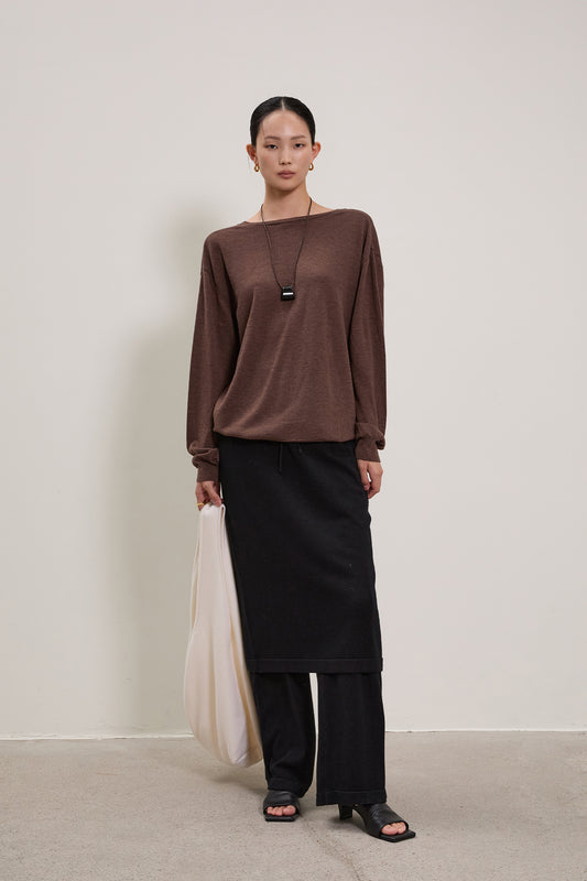 【BLOSSOM H COMPANY 2025AW】MOAHE KNIT SKIRT