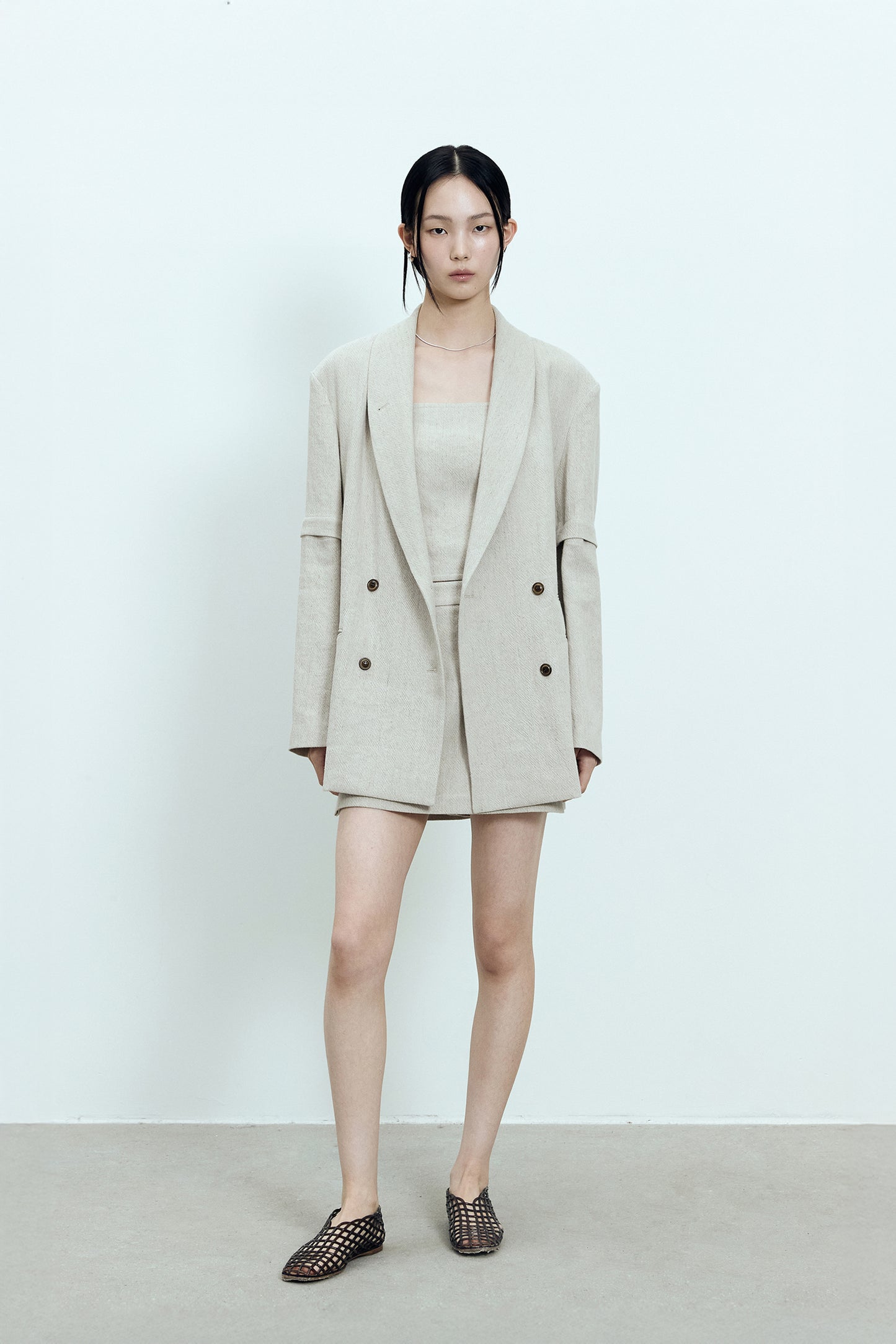 【BLOSSOM H COMPANY 2025SS】JUD LINEN CUROT PANTS