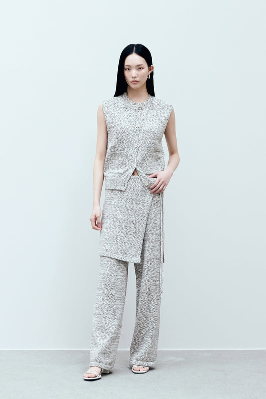 【BLOSSOM H COMPANY 2025SS】ANK KNIT WRAP SKIRT