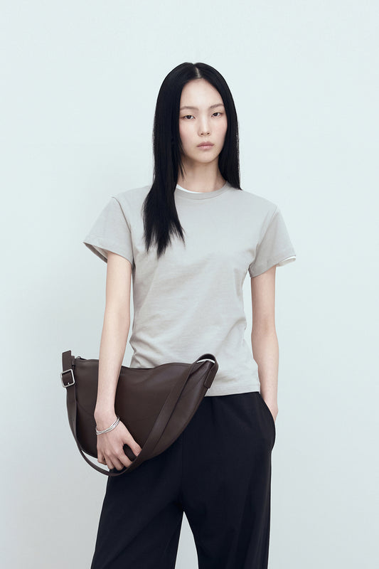 【BLOSSOM H COMPANY 2025SS】AUBE CAP-SLEEVE T-SHIRT